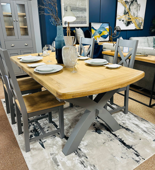 York X Leg Dining Table