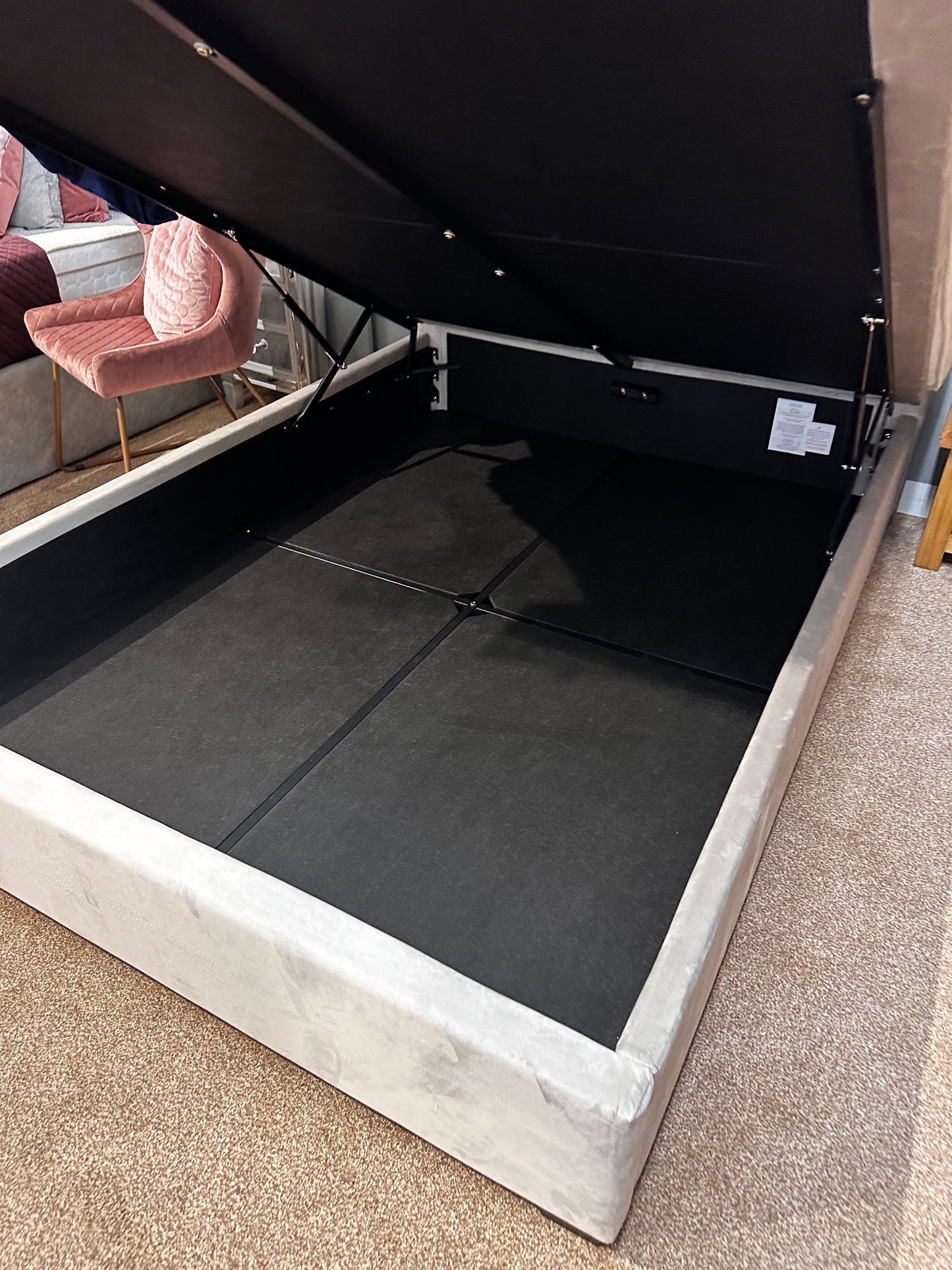 Charlotte Fabric Ottoman bed