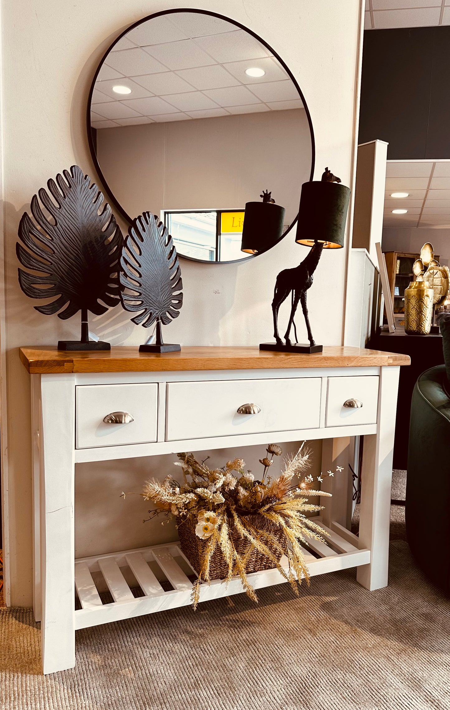 Ashley 3 Drawer Console Table