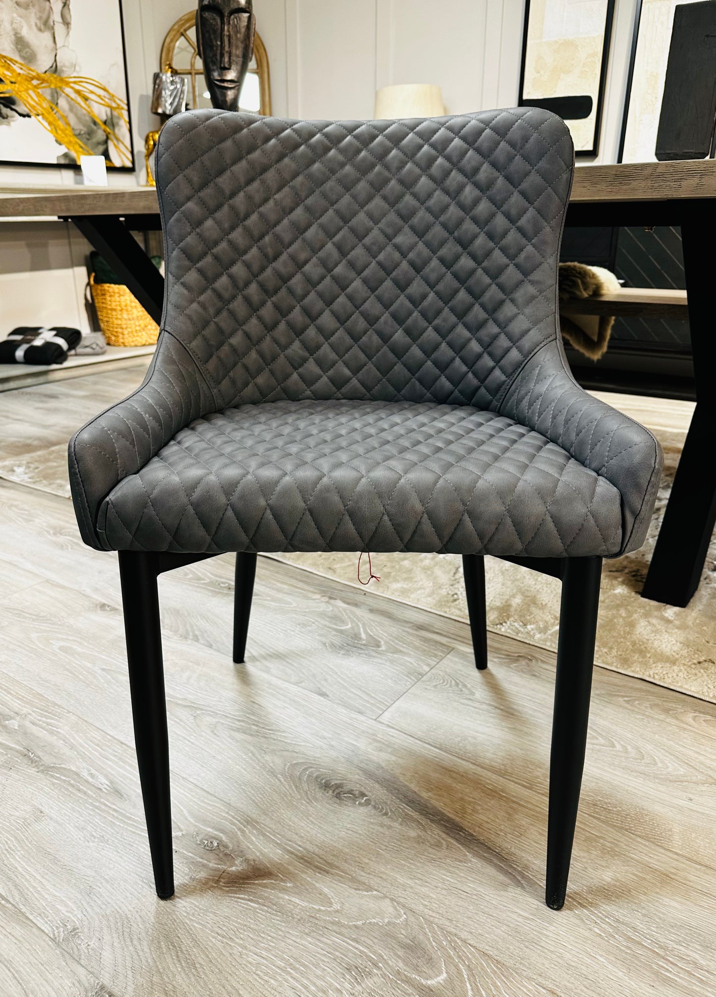 Cuban Dark Grey Dining Chair