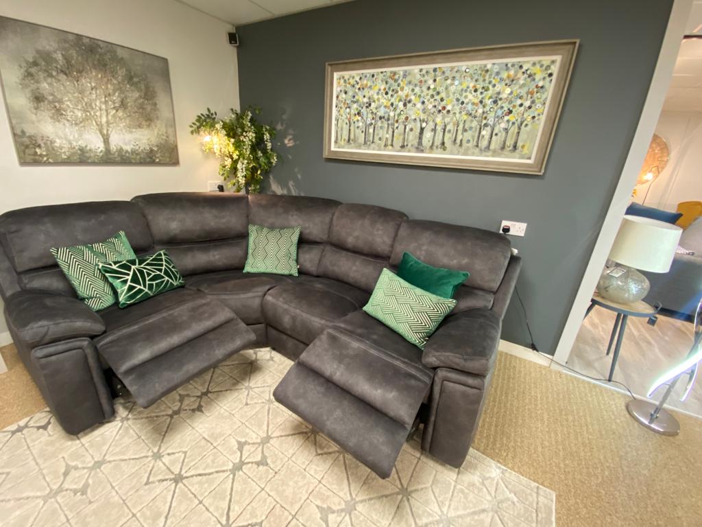 Carlton Charcoal Corner sofa