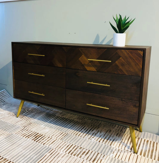 Bergan wide chest of drawers