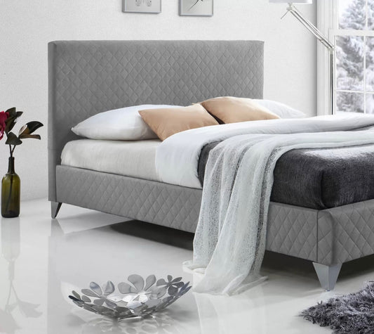 Brooklyn Grey Fabric bed