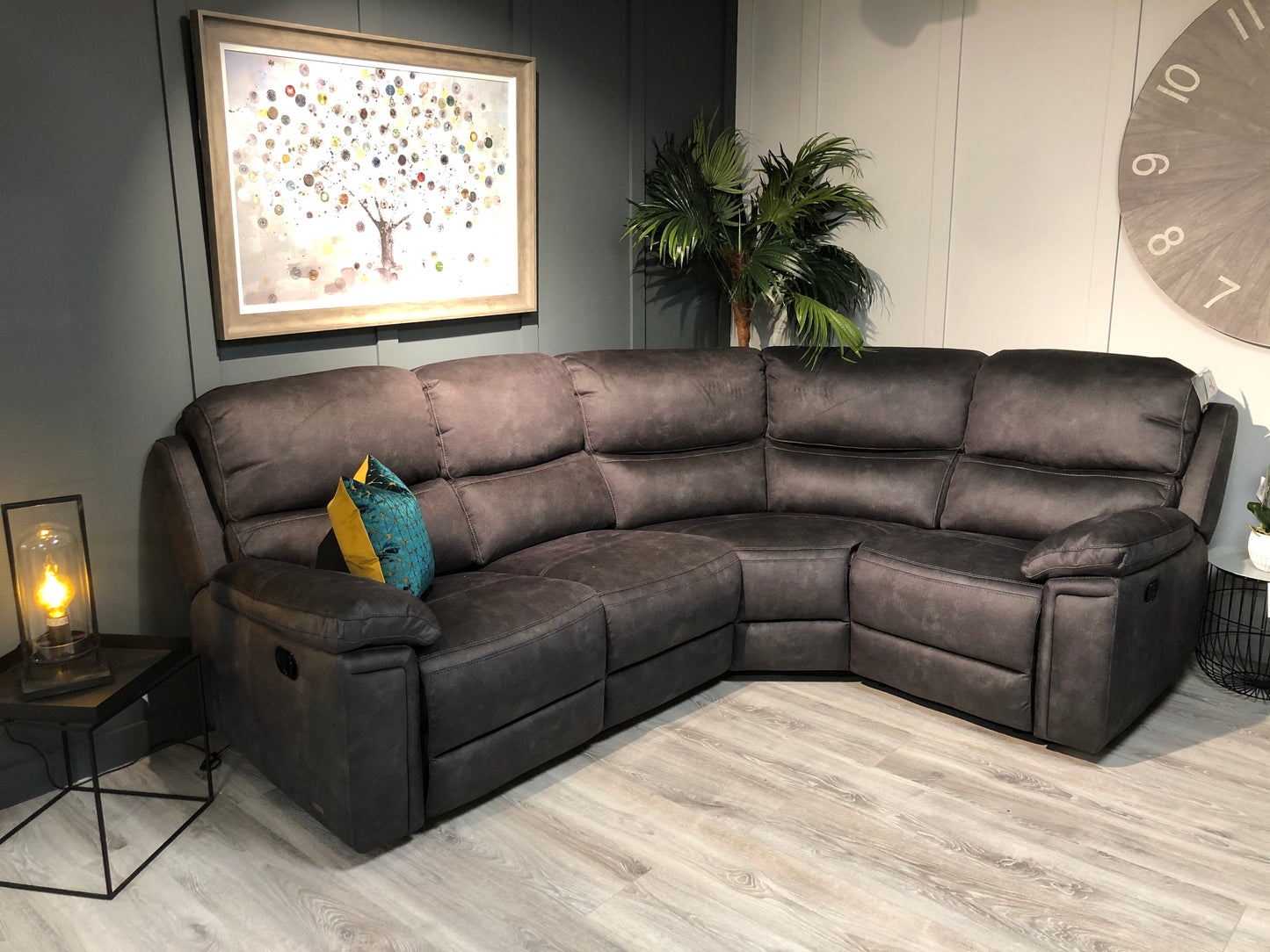 Carlton Charcoal Corner sofa