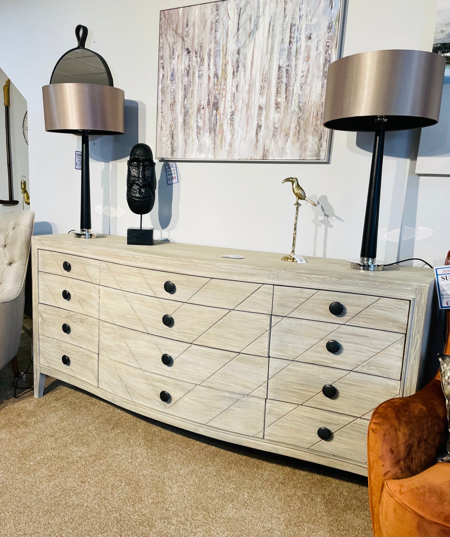 Rio 9 drawer sideboard