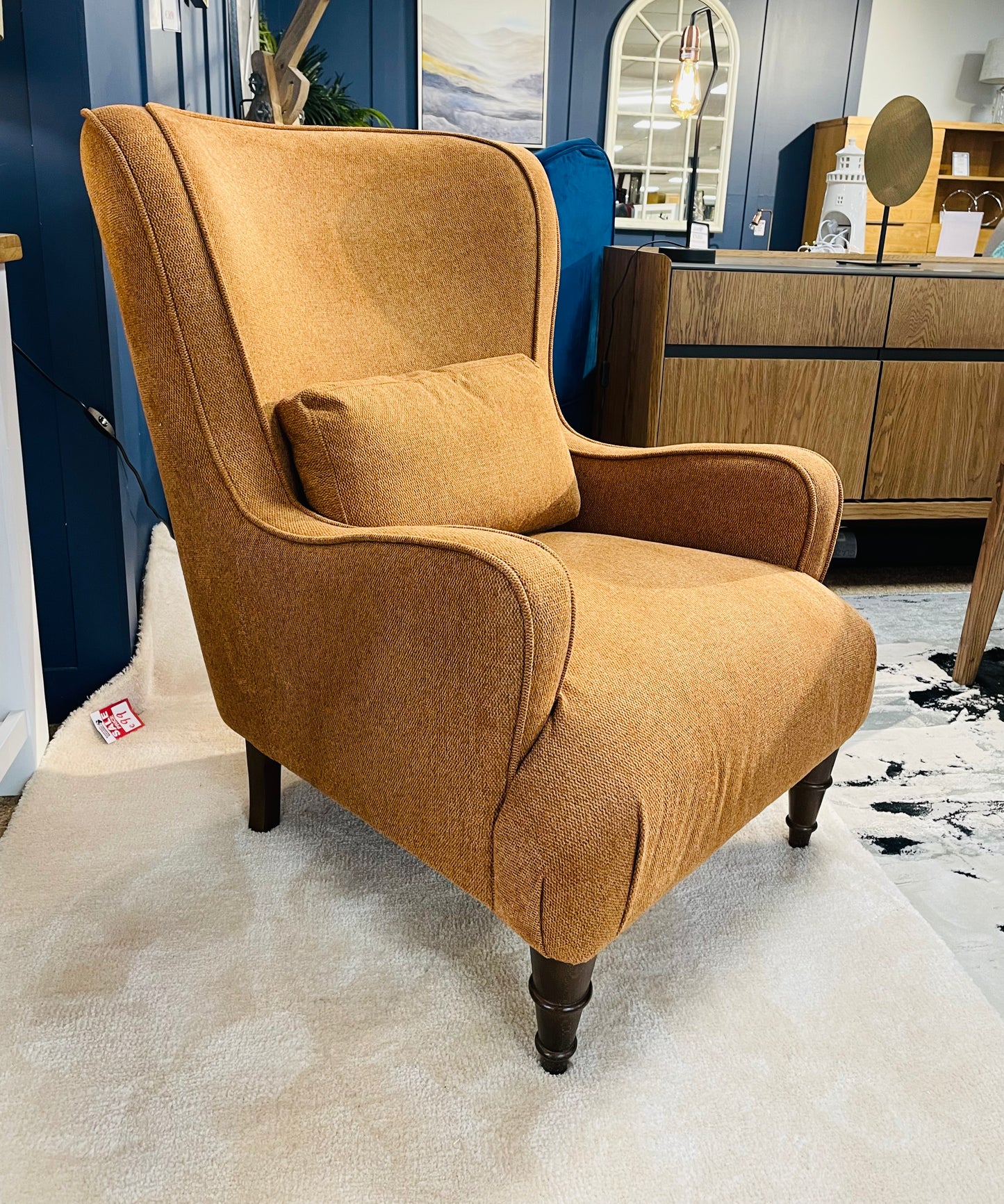 Harriet Burnt Orange Accent Chair