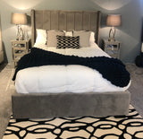 Seinna Grey Fabric bed