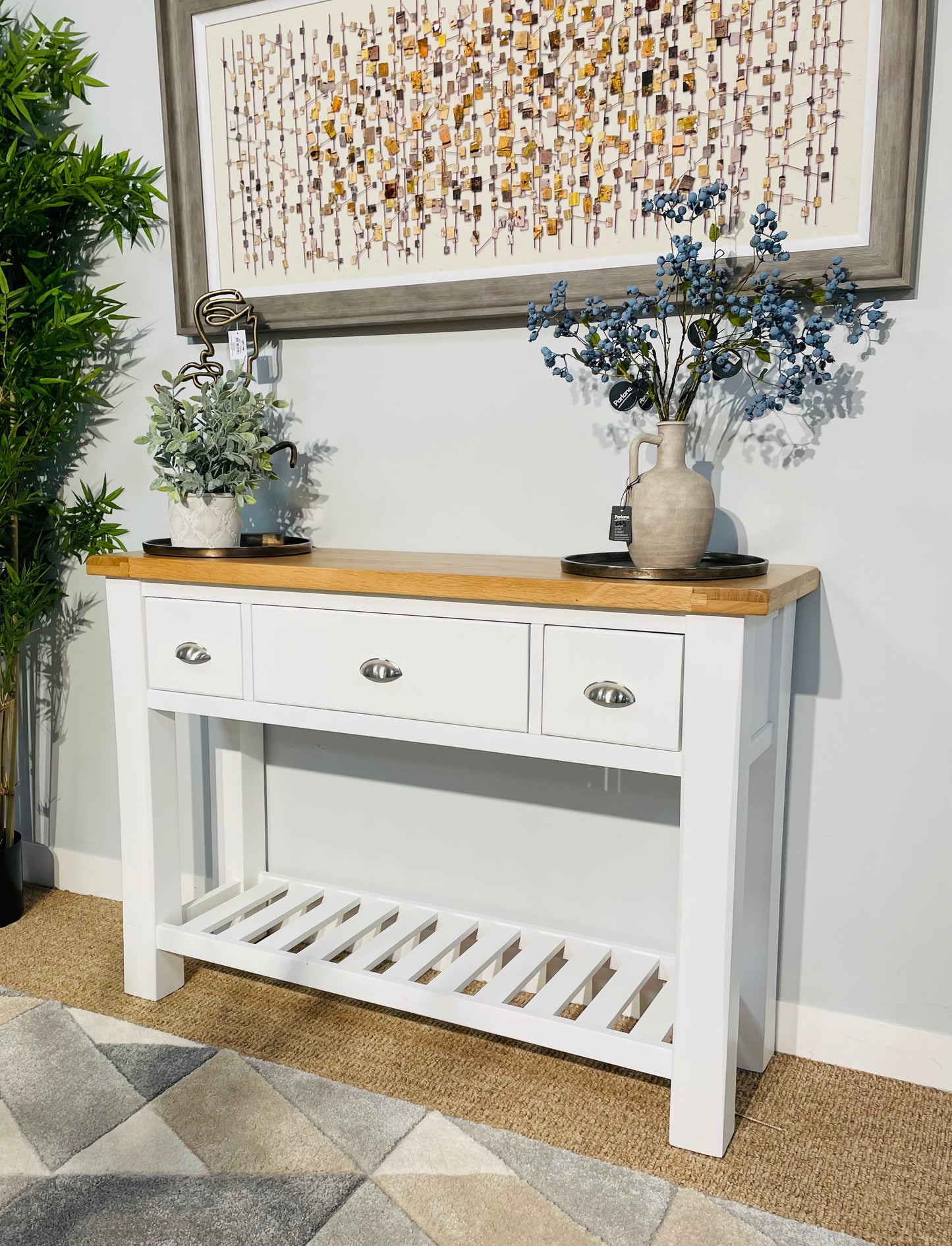 Ashley 3 Drawer Console Table