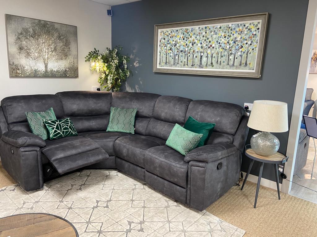 Carlton Charcoal Corner sofa
