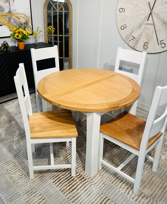 Ashley round extending table