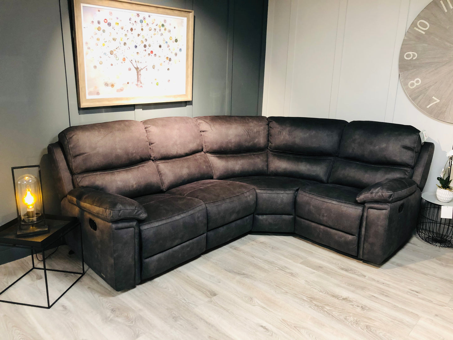 Carlton Charcoal Corner sofa