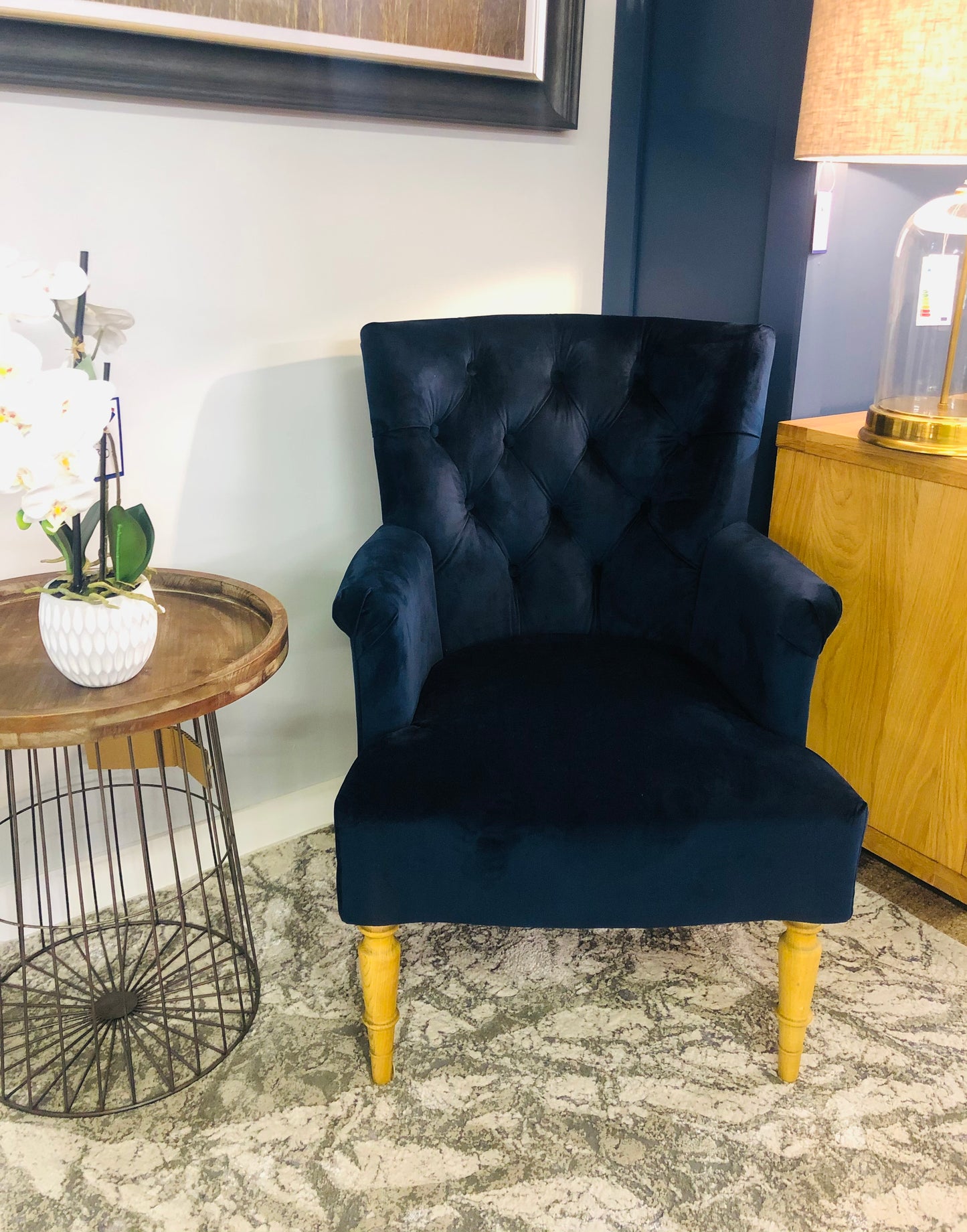 Clover Navy Chair
