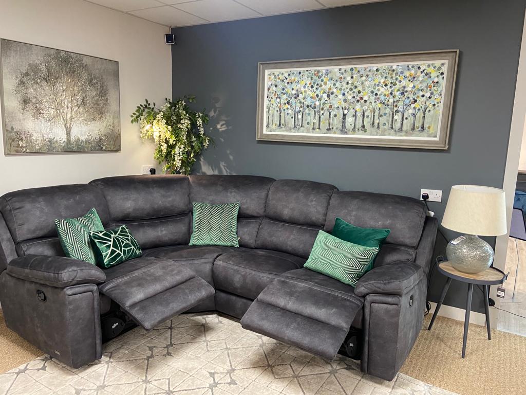 Carlton Charcoal Corner sofa