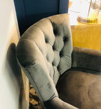 Clover Grey Velvet Chair