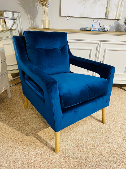 Auston Chair Navy Velvet