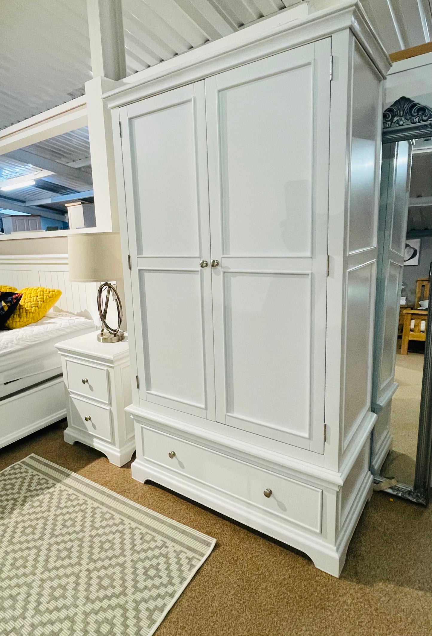 Kyria White Large Wardrobe