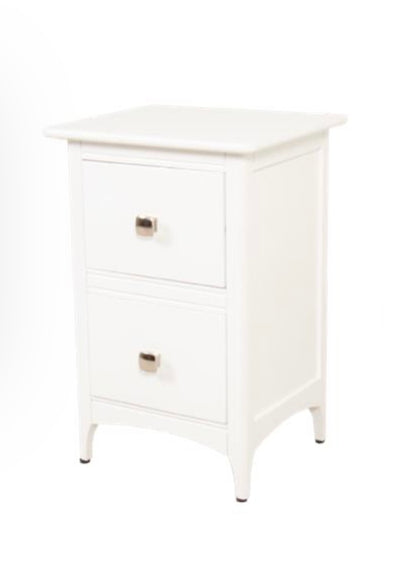 Logan White Bedside Locker