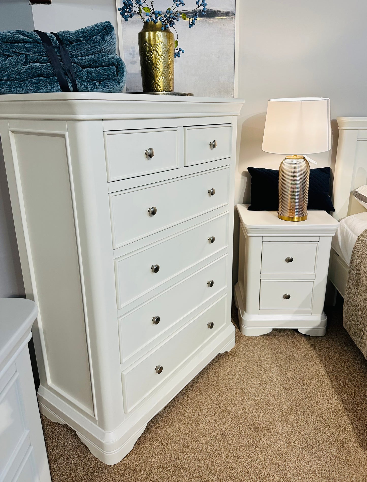 Milan Vanilla Tall Chest Of Drawers