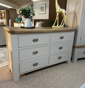 Clayton wide 6 Drawer Chest