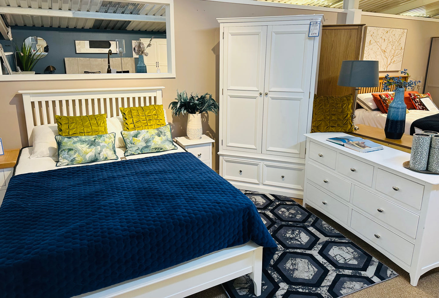 Logan White Bed Frame