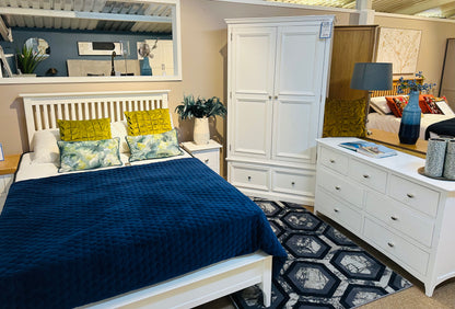 Logan White Bed Frame