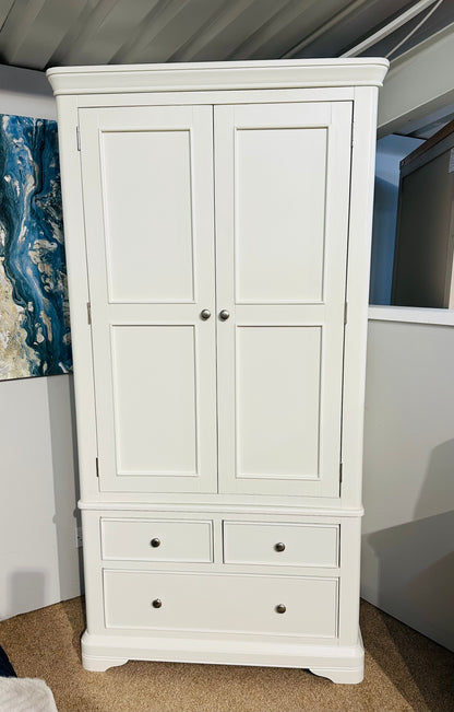 Milan Vanilla 2 Door 2 Drawer Wardrobe