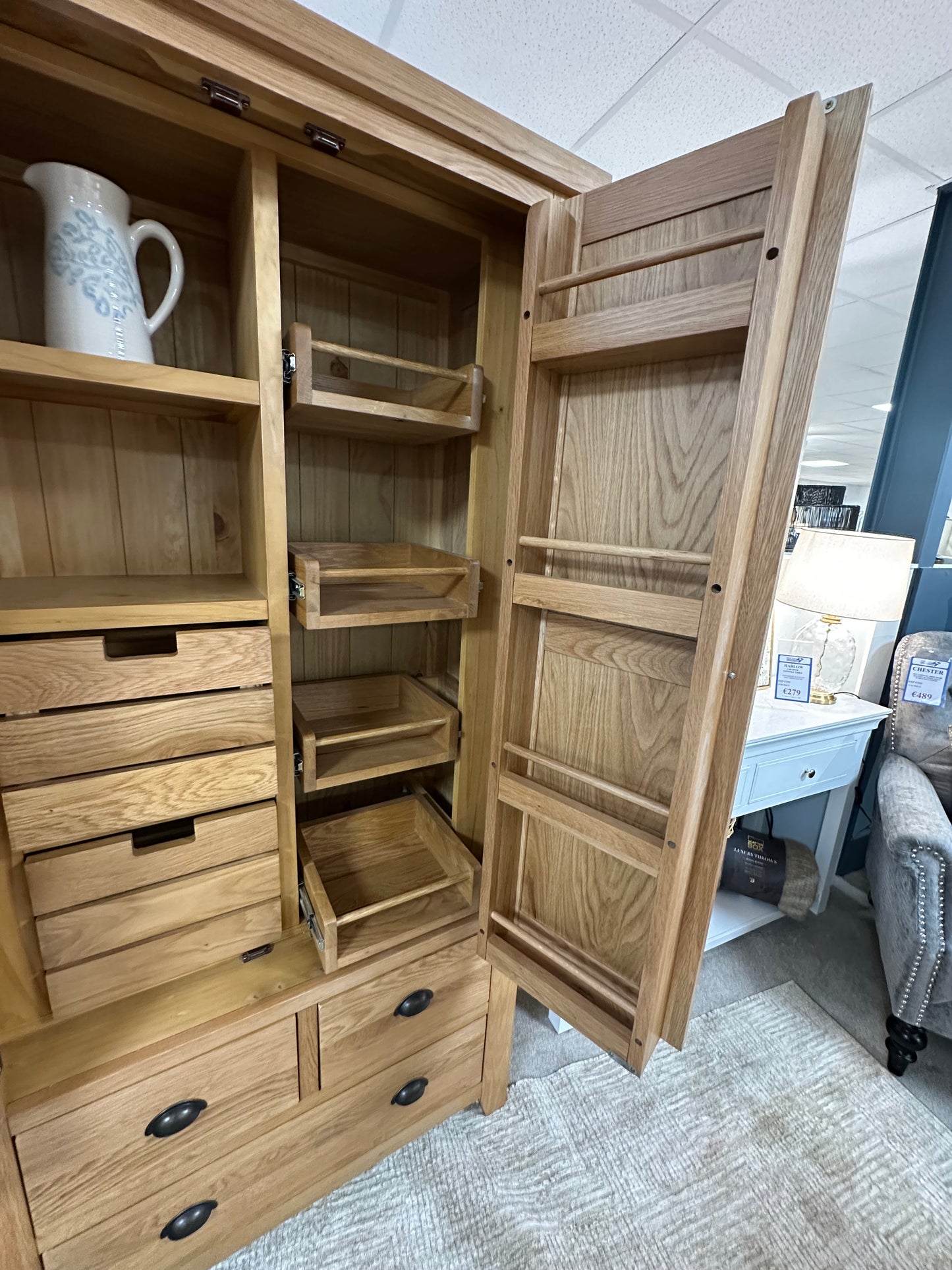 Burford Oak Larder Unit
