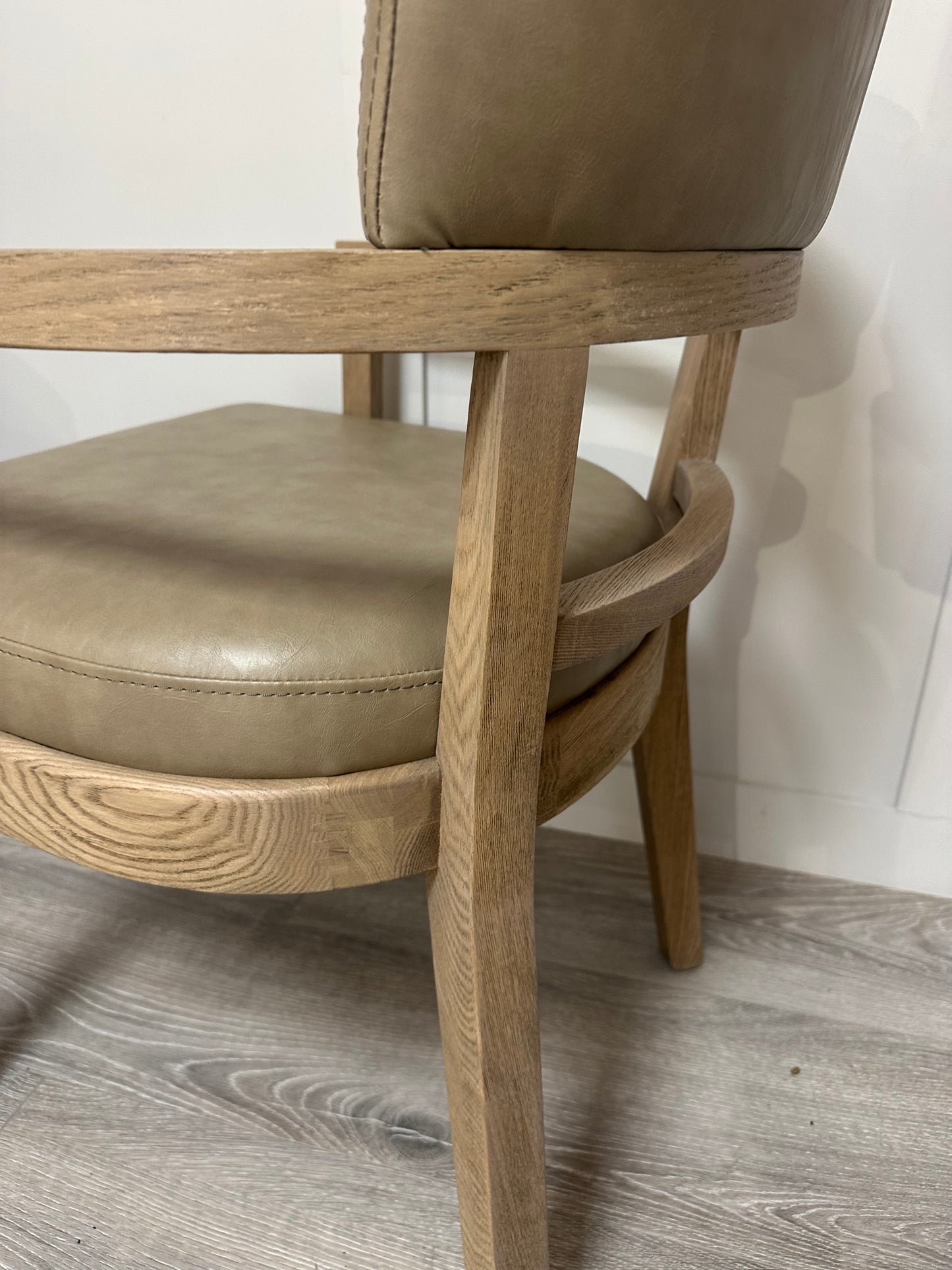 Donna Taupe Carver Chair