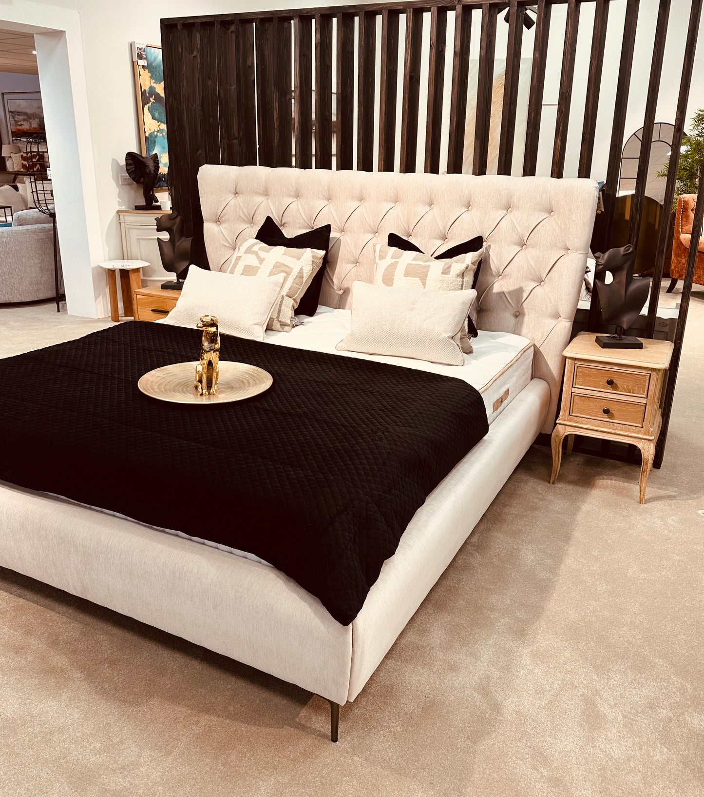 Florence fabric bed
