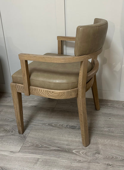 Donna Taupe Carver Chair