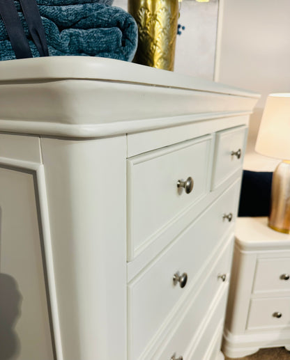 Milan Vanilla Wide Chest Of Drawers