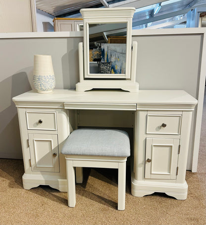 Milan Vanilla Double Dressing Table