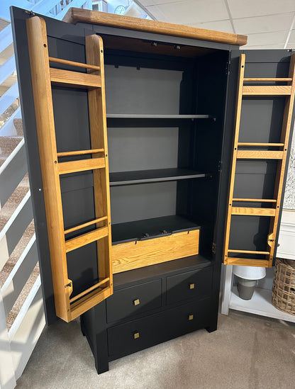 Bordeaux Matt Black Larder Unit