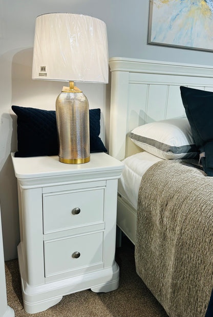 Milan Vanilla Bedside Locker