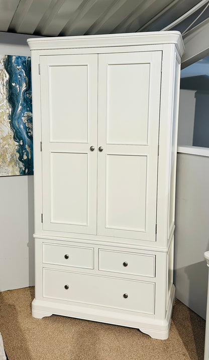 Milan Vanilla 2 Door 2 Drawer Wardrobe
