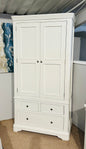 Milan Vanilla 2 Door 2 Drawer Wardrobe
