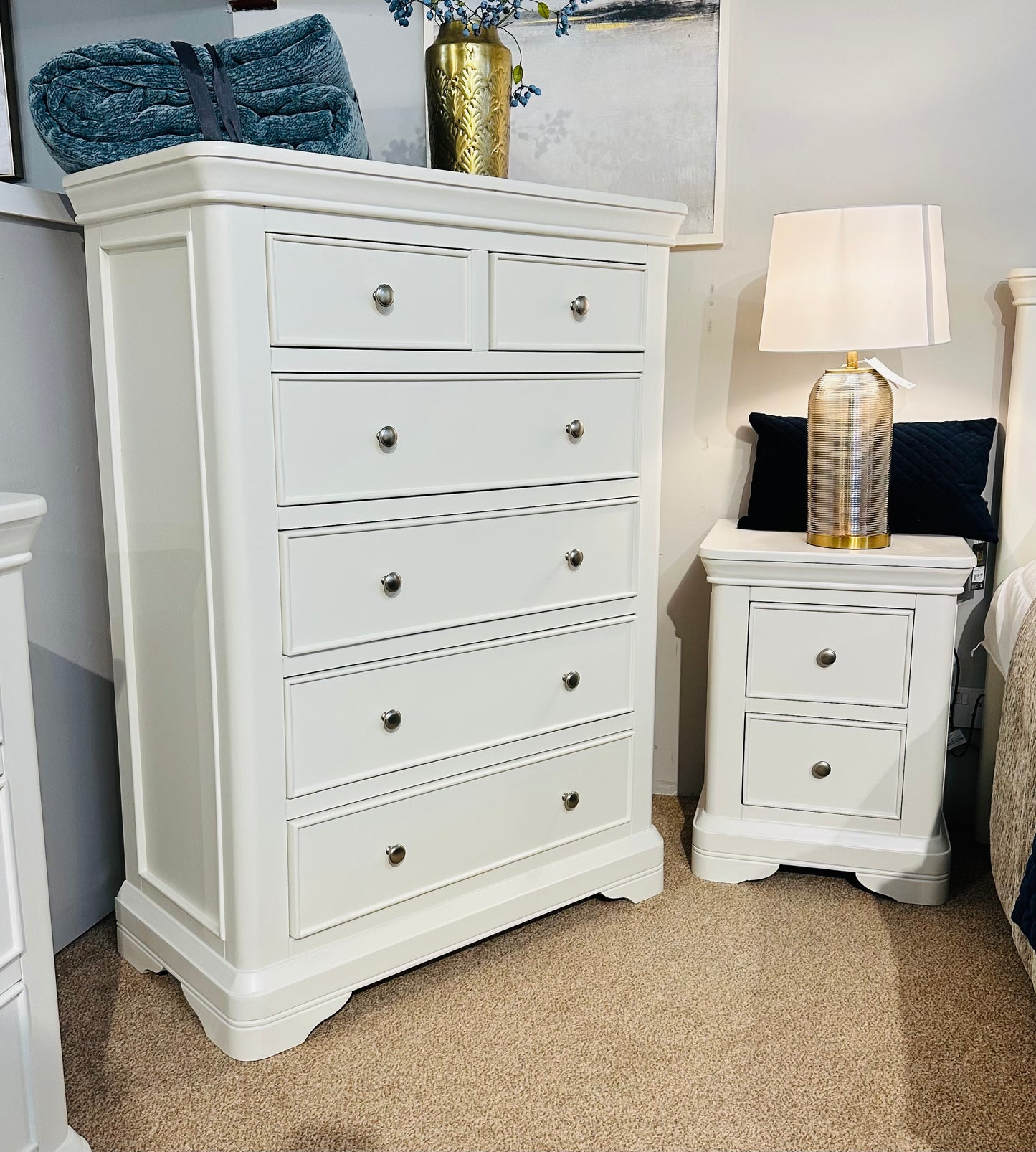 Milan Vanilla Tall Chest Of Drawers