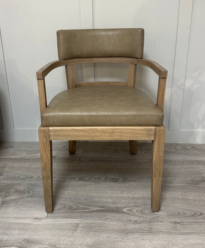 Donna Taupe Carver Chair