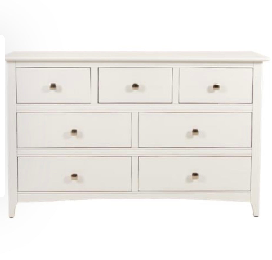 Logan White 6 drawer chest