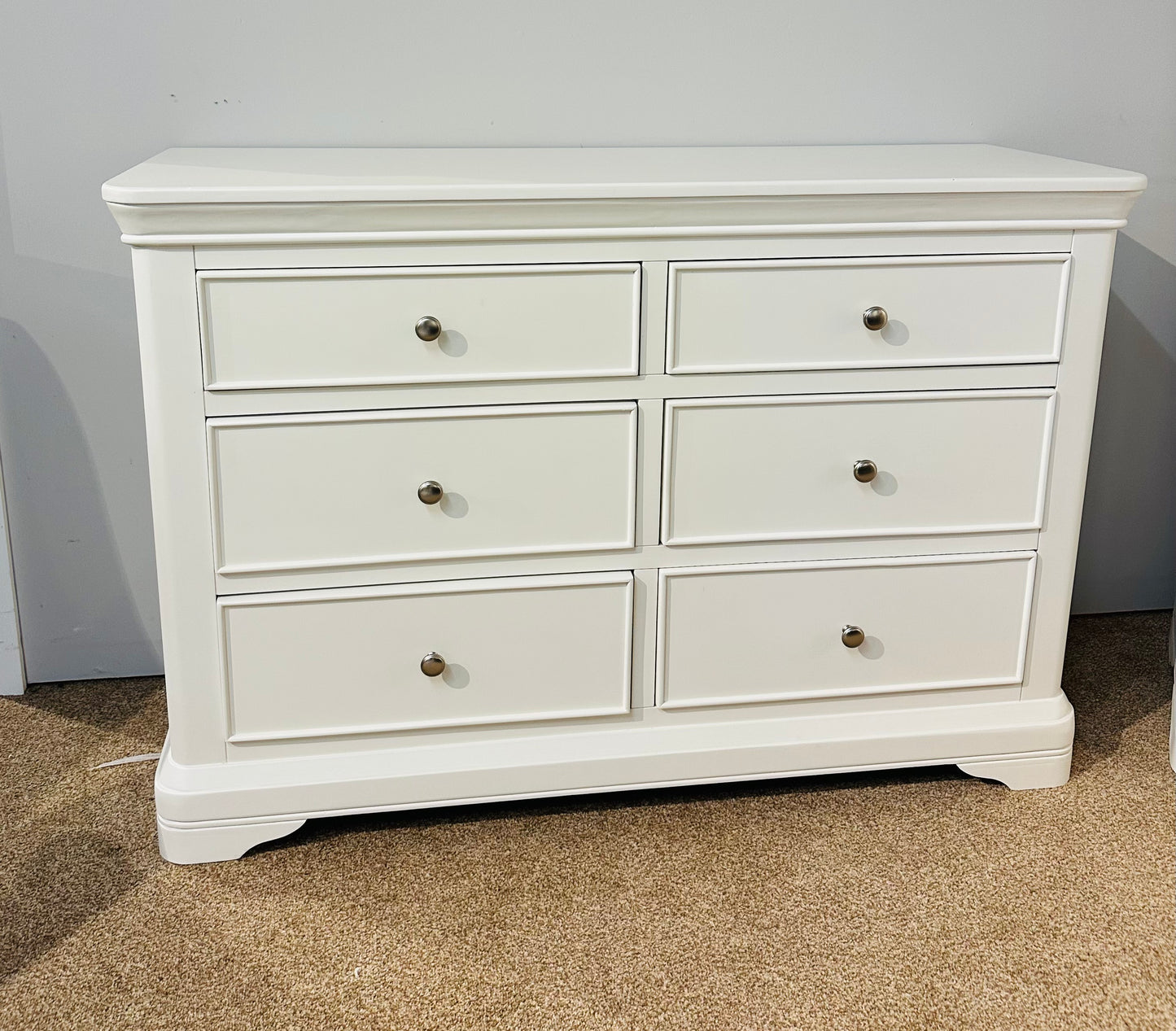 Milan Vanilla Wide Chest Of Drawers