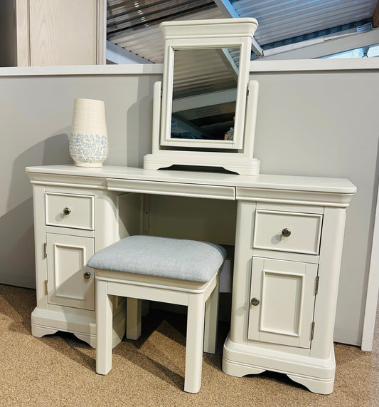 Milan Vanilla Double Dressing Table