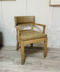 Donna Taupe Carver Chair