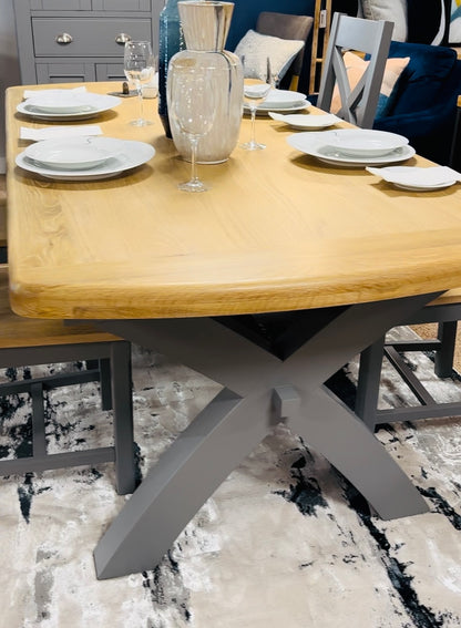 York X Leg Dining Table