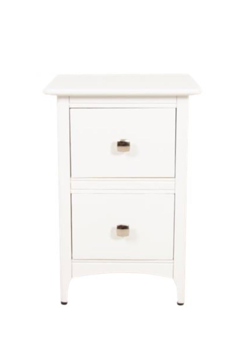 Logan White Bedside Locker
