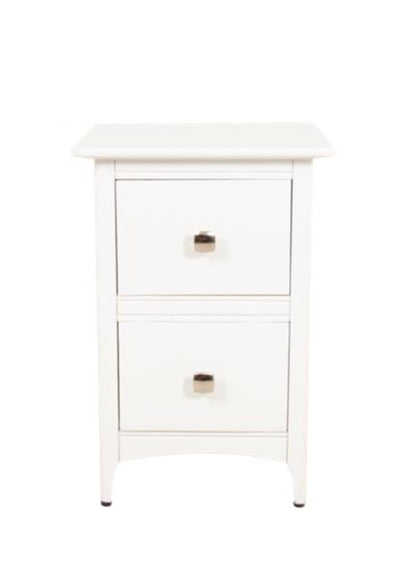 Logan White Bedside Locker