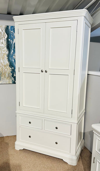 Milan Vanilla 2 Door 2 Drawer Wardrobe