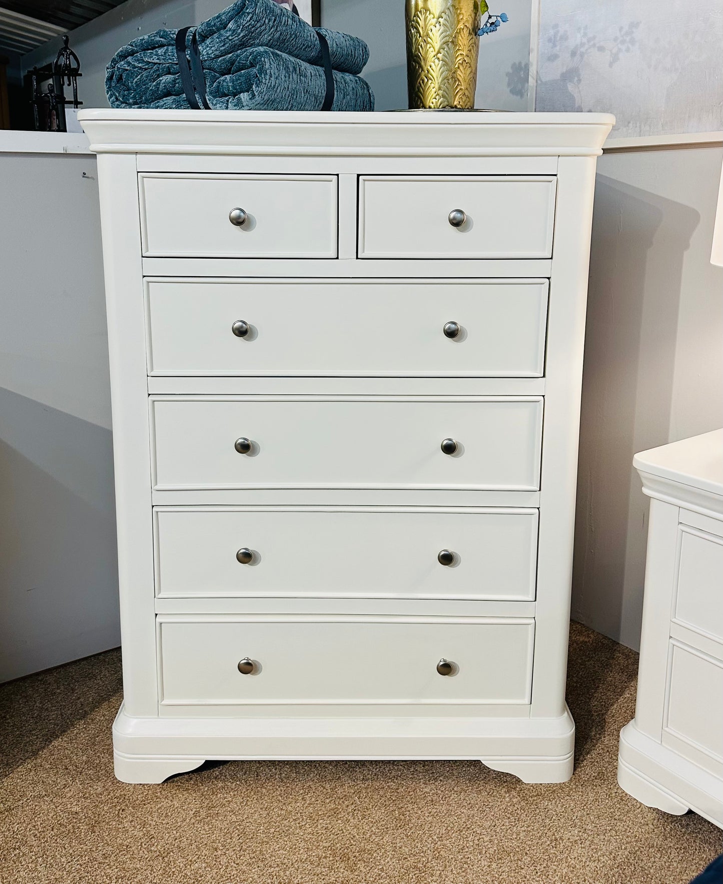 Milan Vanilla Tall Chest Of Drawers