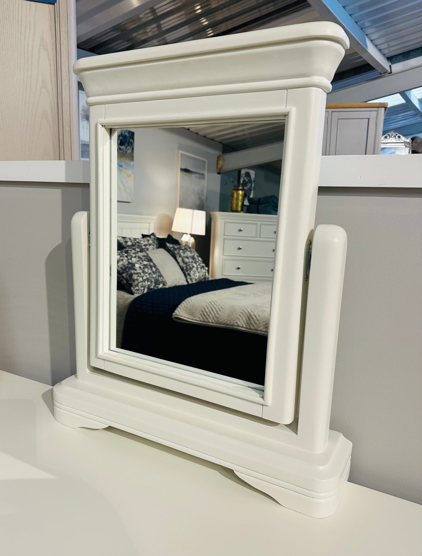 Milan Vanilla Double Dressing Table