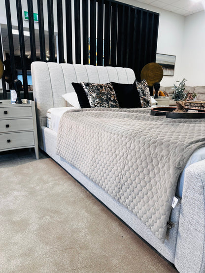 Carlson fabric bed frame