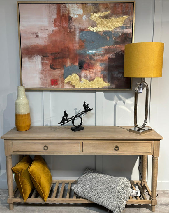 Perth 1.5 Oak Console Table